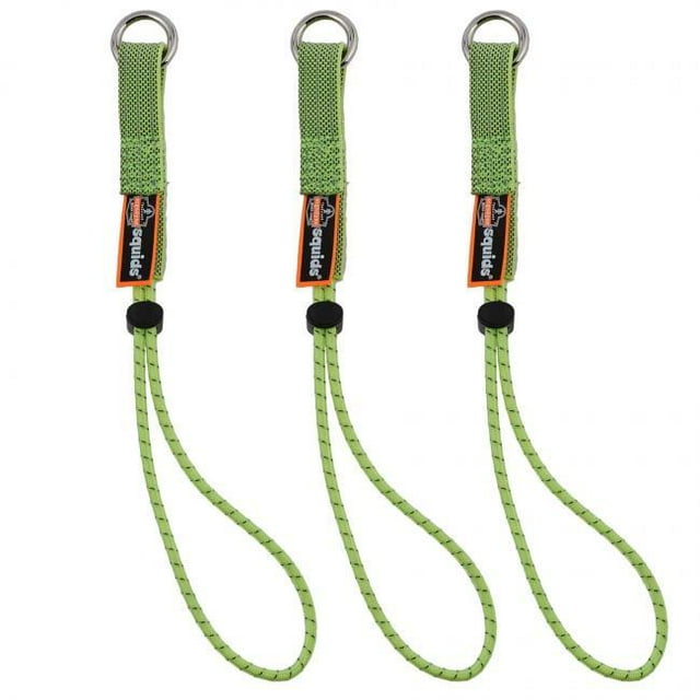 Squids 19767 15 lbs Elastic Loop Tool Tails, Lime - Standard