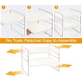 thumbnail image 4 of Foil and Plastic Wrap Organizer, Expandable Kitchen Pantry Storage, Adjustable Cabinet Rack for Kitchen Organization, 4 of 4