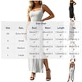 thumbnail image 3 of successthop Knit Dresses for Women Sleeveless Spaghetti Straps Backless Maxi Bodycon Dress Cocktail Party Clothes Black, 3 of 8