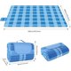 thumbnail image 4 of Manta De Picnic De 200 X 200 Cm, Manta Plegable Impermeable Compuesta De Tres Capas Y con Asa, Estera De Playa Grande, para Acampar, Viajar, Playa, Gar, 4 of 5