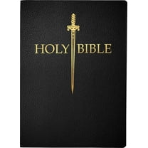 King James Version Sword Bible KJV Sword Bible, Large Print, Black Bonded Leather, Thumb Index: (Red Letter, 1611 Version), (Hardcover)