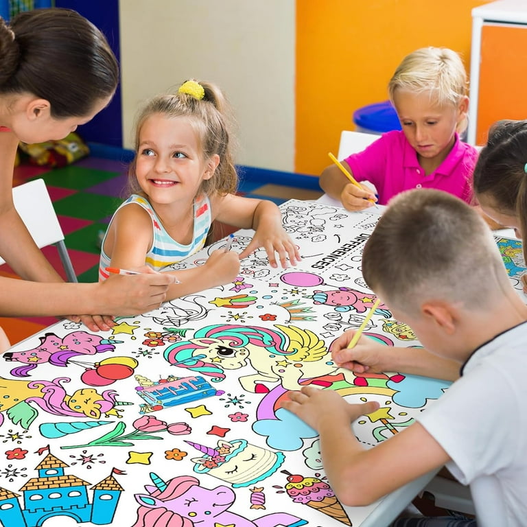 Dimetey 誕生日ぬりえ テーブルクロス 80 x 100cm Happy Birthday ペーパーポスター 子供の誕生日活動 #バースデーポスターの人気通販 | minne byGMOペパボ 国内最大級のハンドメイド・手作り通販サイト