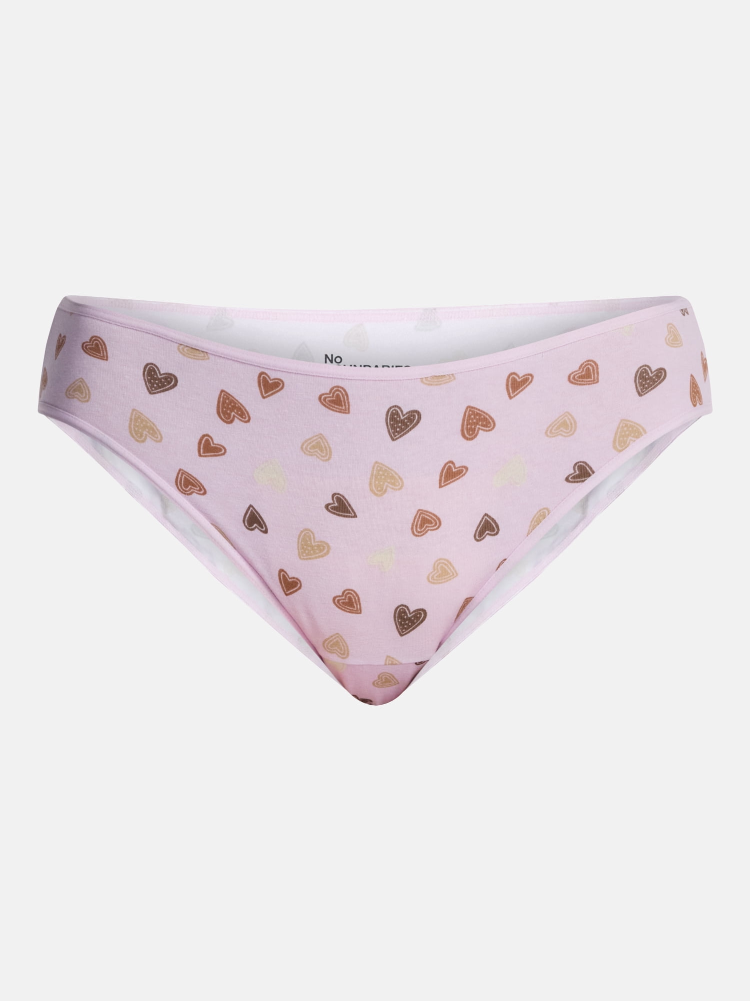 No Boundaries Cotton Blend Bikini Panties, Women's XS-XXXL