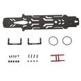 thumbnail image 2 of RC Car Bottom Chassis Plate, 2 Layer Hollow Design CNC Machined Wearproof RC Drift Racing Chassis  for RC Vehicle Black,Silver SSG, 2 of 8
