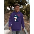 thumbnail image 2 of Shark Playing Basketball Hoodie Juniors -Image by Shutterstock,  x-Large, 2 of 4