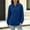 Blue, variant on Oplxuo Womens Diamond Jacquard Hoodies Oversized Sweatshirt Solid Color Casual Long Sleeve Pullovers Tops with Pocket