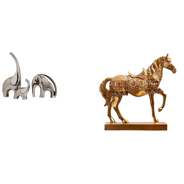 Estatua de elefante,Estatuas de elefantes de cerámica,figuras de elefantes,decoración,Estatuas de caballos,Estatuas de caballos Figura de caballo Figura de caballo,Escultura de caballo