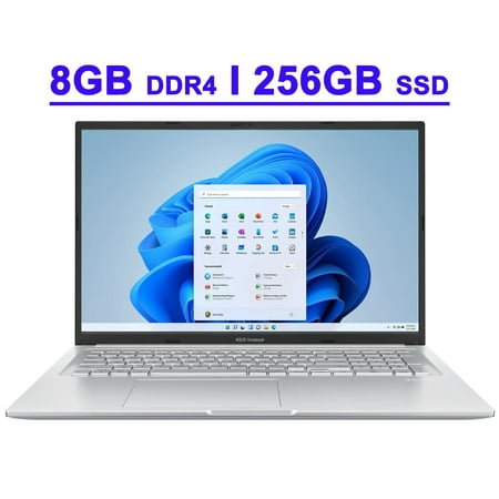 Asus VivoBook 17 Premium Business Laptop 17.3" FHD IPS Anti-glare Display 12th Generation Intel 10-Core i3-1220P Processor 8GB DDR4 256GB SSD Intel UHD Graphic USB-C HDMI SonicMaster Win11 Silver