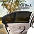 thumbnail image 5 of Zone Tech Car Side Door Window Stretchable Mesh Sunshade - 2-Pack Universal Fit, 5 of 8