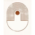 thumbnail image 2 of Barnes, Victoria 15x18 Black Ornate Wood Framed with Double Matting Museum Art Print Titled - Arches and Orbs III, 2 of 4