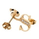thumbnail image 2 of Aretes Mujer LuckyLy, Inicial Letra A, Acero Inoxidable con Oro 18k y Zirconia Cúbica, Modelo Tina dorado UNITALLA, 2 of 7
