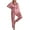 Light Pink, variant on Sleepwear Womens Silky Satin Pajamas Set Long Sleeve Nightwear Loungewear, Pink, M