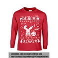 thumbnail image 5 of Women's Red gingerbread funny matching costume party long sleeve t-shirt (Womens X-Large), 5 of 7