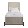 thumbnail image 2 of Full Sized Bed With Taupe Twin Trundle, Birch Veneer Ornamentation, And Casual Style Trundle , Made Of Solid Wood, 2 of 3