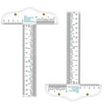 thumbnail image 4 of Ikohbadg 6 Inches Acrylic Clear T-Square Ruler, T Square Ruler, T Ruler, for Crafting Drafting and General Layout Work Art Framing & Drafting Scrapbooking Crafting Arts Crafts Supplies Tools, 4 of 9