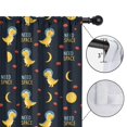thumbnail image 4 of Blackout Kids Curtains,DarkBlue Cartoon Dinosaurs Astronauts Pattern Childrens Insulated Curtains Set Of 2,Bedroom Essentials,Toddler Room Decor 42"x54", 4 of 5