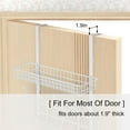 thumbnail image 5 of Over The Door Hook Hanger with Mesh Basket, Bathroom Towel Hanging Rack, White, 5 of 6