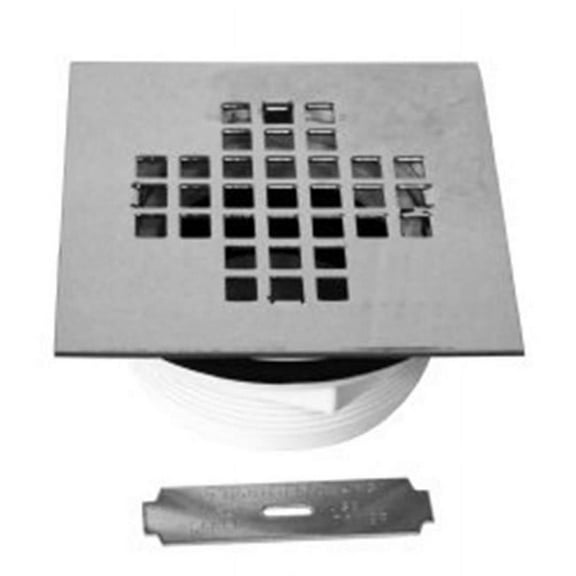 Square Shower Strainer Plastic, Oil Rubbed Bronze