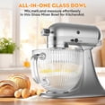 thumbnail image 2 of Cuenco para mezclar Cofun Glass para KitchenAid Tilt-Head, 4,5 a 5 cuartos de galón, 2 of 7
