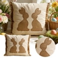 thumbnail image 2 of zhangmingg Easter Embroidery Decorative Pillow Cover Farmhouse Holiday for Spring Home, 2 of 6