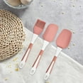 thumbnail image 6 of Vacemry Under $5 Baking Tool Set, Three Piece Silicone Utensil Collection, Spatula Scraper Brush Combo, Heat Resistant Kitchen Implement for Cooking, 6 of 6