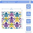 thumbnail image 5 of Mardi Gras Washcloths Set of 6-12 x 12 inch Pure Cotton Wash Cloth Highly Absorbent and Soft Fingertip Towels Face Cloths for Bath, Spa Wash cloth, 5 of 7