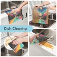 thumbnail image 2 of Yayeee 6 Pack Kitchen Dish Cloths for Washing Dishes Soft Absorbent Microfiber Towels, Colorful Road, 2 of 9