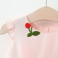 thumbnail image 5 of Zwiiyzr 2025 Boho Baby Dress Toddler Girl Summer Sleeveless Fruit Embroidered Little Flying Sleeve Dress for 6 Months-3 Years Baby Clothes Pink, 5 of 9