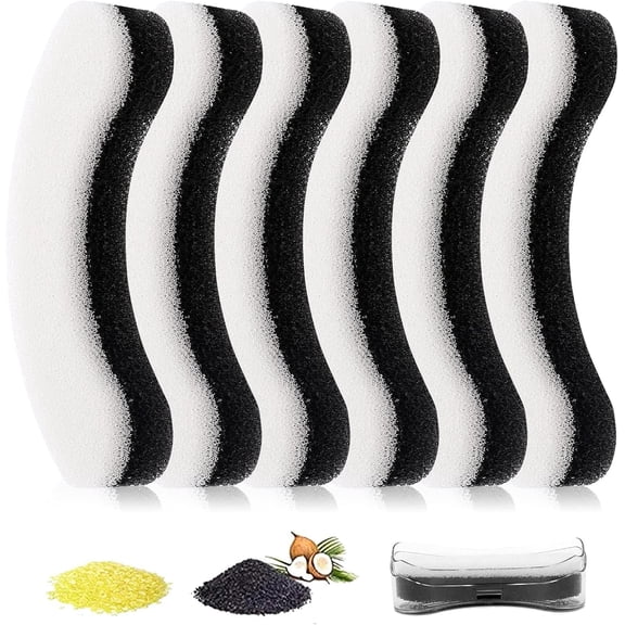 Pet Water Fountain Replacement Filters for WF050 & WF100 Cat Fountain, Automatic Cat Dog Water Fountain/Dispenser Replacement Filter (6 Pieces)