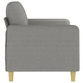 thumbnail image 2 of vidaXL 2-Seater Sofa Light Grey 140 cm Fabric, 2 of 5
