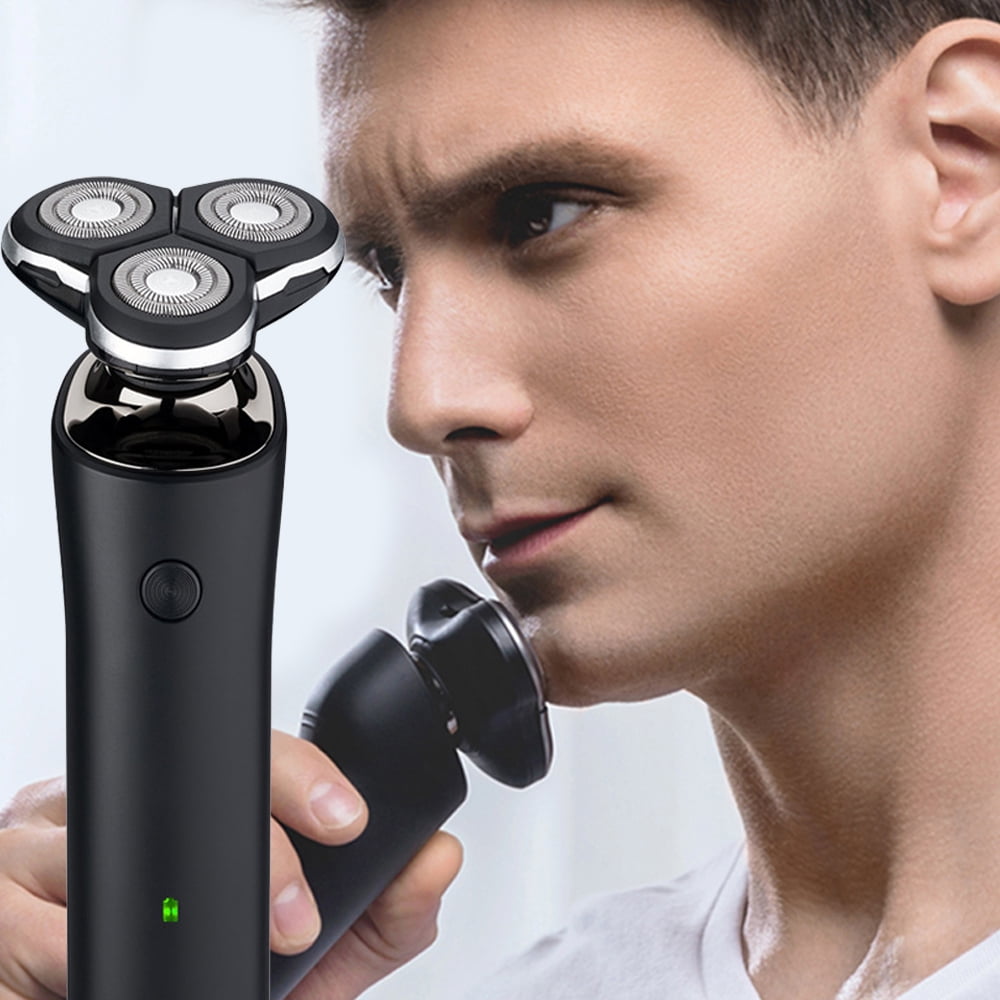 USB Electric Razor Shaver 3 Floating Head Dry Wet Waterproof Shaving