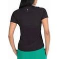 thumbnail image 3 of Spyder Women's Ribbed Short Sleeve Tee (Black - X-Large), 3 of 3