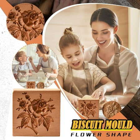 

Cake Stand Mold Wood Mold-Carved Shortbread Shortbread Biscuits Cake Mould