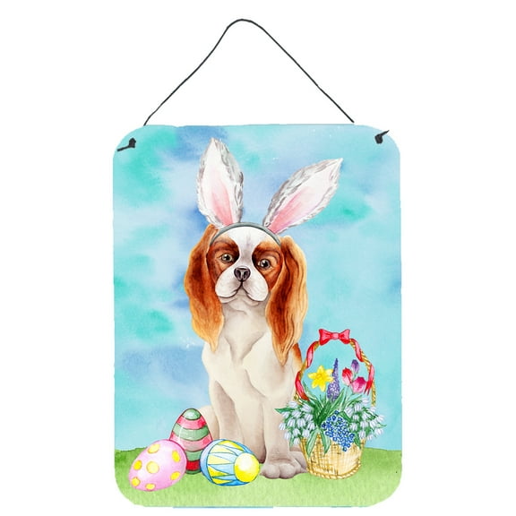 Cavalier Spaniel Easter Bunny Wall or Door Hanging Prints