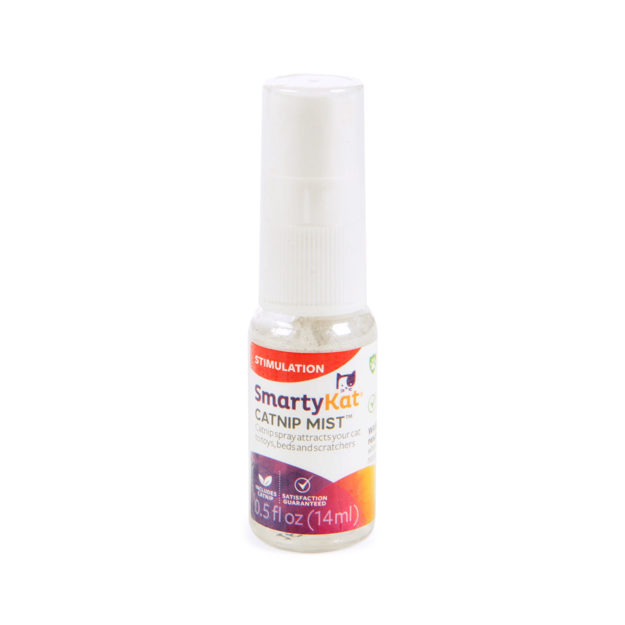 SmartyKat Catnip Mist Pure & Potent Catnip-Infused Liquid Catnip Spray, Trial Size, 0.5 0z