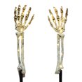 thumbnail image 2 of EGNMCR Halloween Skeleton Decoration Lights, Skeleton Hand Arms Garden Lights, Hand Crawling Out Of The Ground LED Lamp, Halloween Horror Garden Decoration Stakes -, 2 of 6