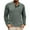 Army Green, variant on Zylanna Men's Henley T-Shirts Tee, Solid Color Long Sleeve Crew Neck Button Stretchy Casual Tops for Man Dark Gray