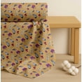 thumbnail image 4 of Soimoi Orange Cotton Poplin Fabric Feather & Floral Fabric Prints By Yard 56 Inch Wide, 4 of 7