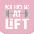 thumbnail image 4 of Inktastic Weightlifting You Had Me at Lift Boys or Girls Baby Bib, 4 of 4