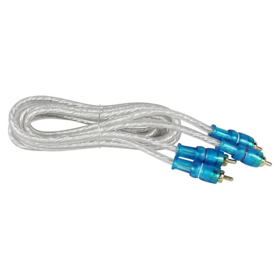 Rockville MRCA6 6 Foot Twisted Pair Marine/Boat RCA Cable 100% Copper, Split Pin