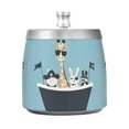 thumbnail image 7 of Yayeee Ashtray with Lid for Cigarette Smokeless Stainless Steel Home Ash Holder, Pirate Animals, 7 of 7
