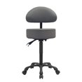 thumbnail image 1 of Taburete Lilfurni Giratorio con Ruedas Ajustable Gris, 1 of 7
