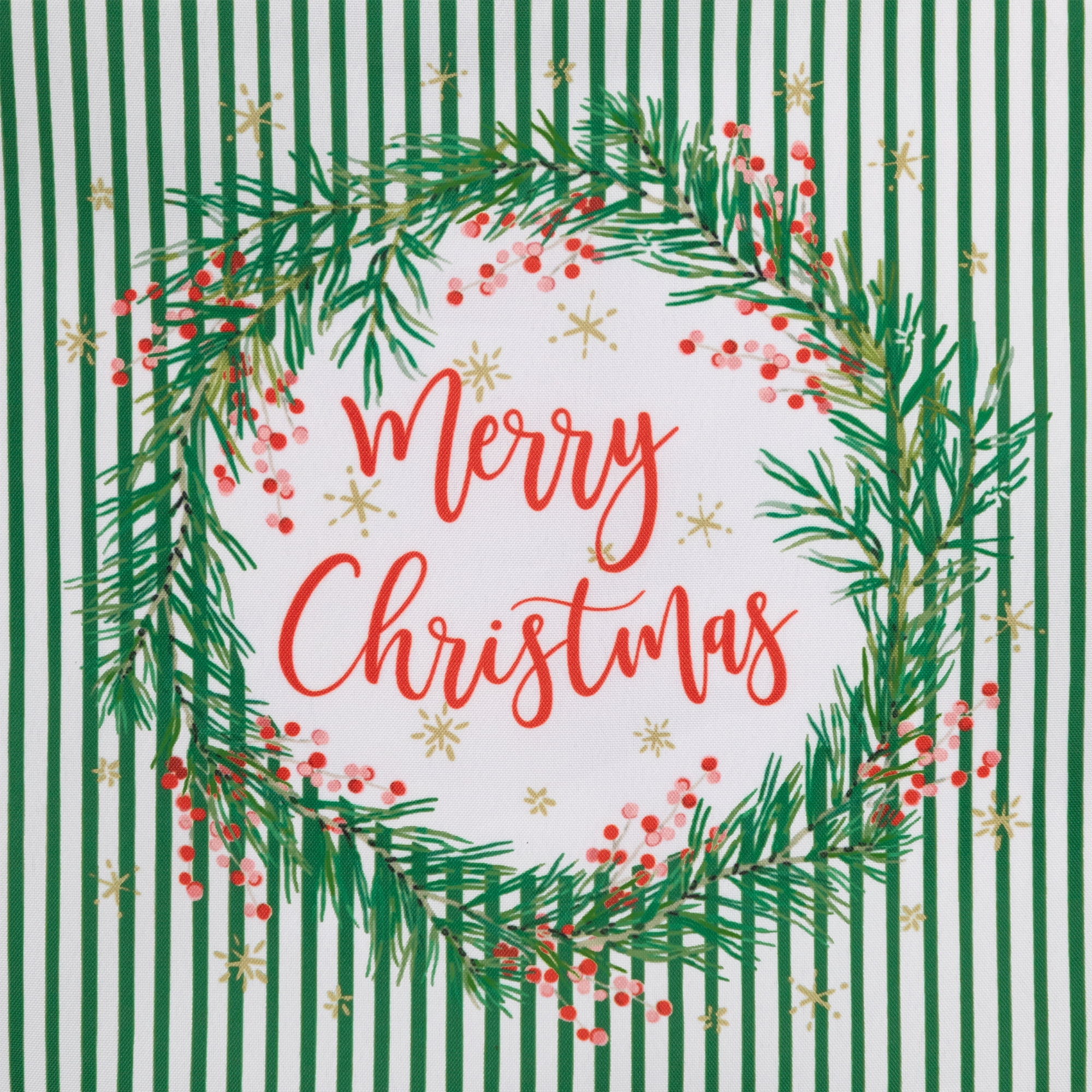 Striped Merry Christmas Rectangular Table Runner - 90"
