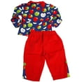 thumbnail image 2 of Nick & Nora - Baby Girl 2-Piece Pant Set 2959-24Months (Red/Royal Apples), 2 of 3
