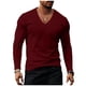 thumbnail image 2 of Ceisia Men's Slim-Fit Long-Sleeve V-Neck T-Shirt Multi-Solid for Summer Casual Gift, 2 of 7