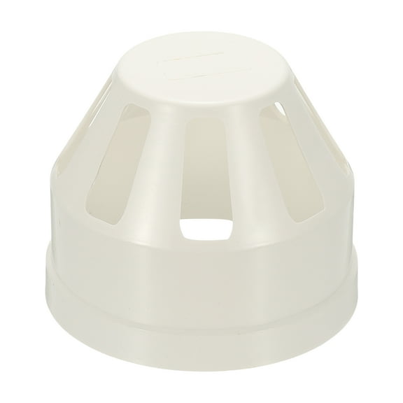 Uxcell Drain Pipe Vent Cap, 4.3 Inch Vent Pipe End Cap Cover Roof Air Vent Round Chimney Cap Air Vent Covers for DWV Pipe Fitting Ventilation Exhaust System, White