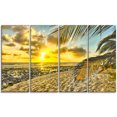 thumbnail image 2 of White Caribbean Beach with Palms - Landscape Canvas Art Print, 2 of 3