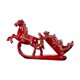 thumbnail image 3 of Estante para vino Macarena soporte para botella de vino caballo Organizador de Estatua rojo, 3 of 8