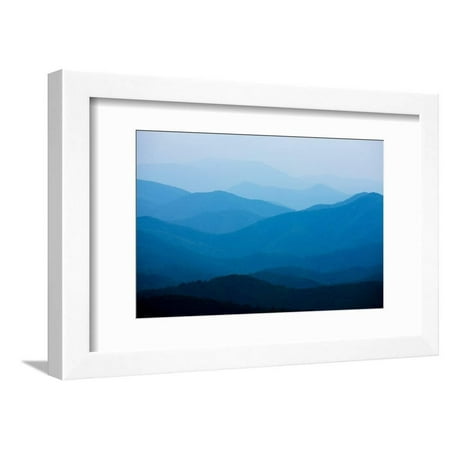 Blue Mountains, Blue Ridge Parkway, Virginia Photo Framed Print Wall Art By Paul