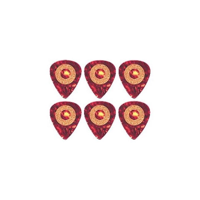 CG80-6 Cork Grip Standard Guitar Picks, 0.80 mm - 6 Pieces